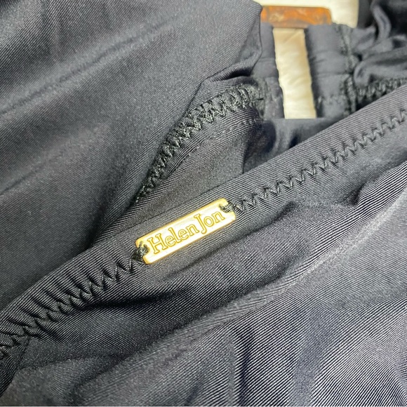 Helen Jon Essential Tortoise Tankini Hipster Bikini Two Piece Set Black Small - Picture 8 of 16